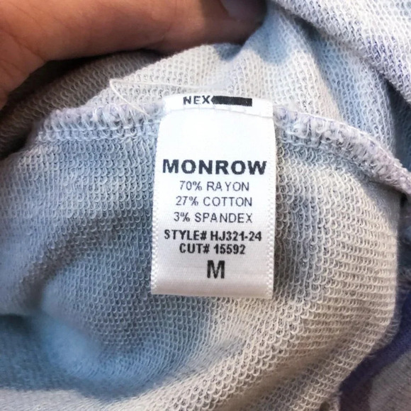 MONROW Purple Camo Zip Up Hoodie Jacket Medium - Picture 5 of 7